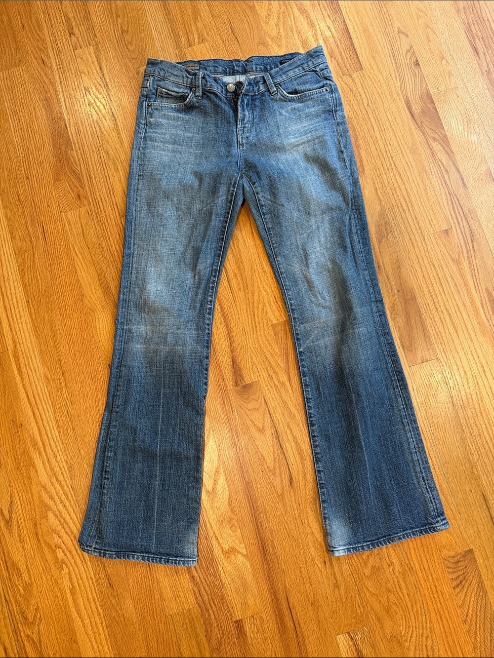 Citizens Of Humanity Mid Blue Flare Leg Jeans